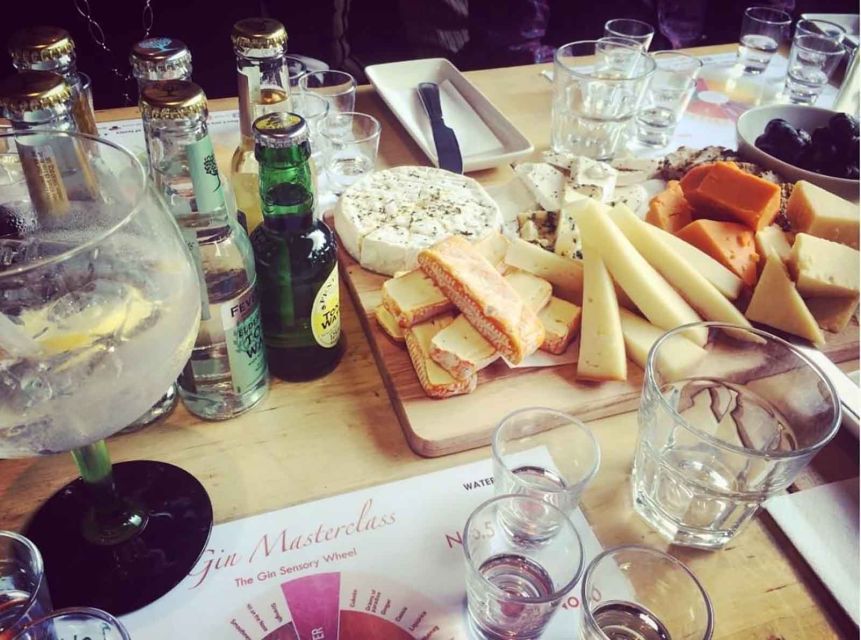 Distillery Masterclass - 8 Scottish gins paired with cheeses - First Stop: 56 North, Scotland’s Oldest Gin Bar