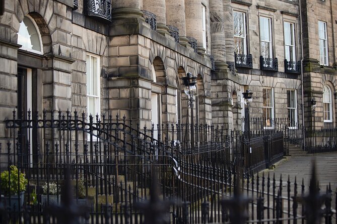 Edinburgh: Dean Village & New Town Walking Tour - George Street’s statues and The Dome’s neoclassical punch