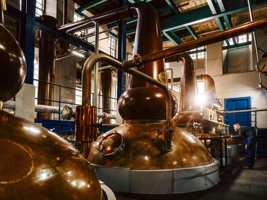 Edinburgh to Scottish Highlands: Whisky, Views & Hairy Coos - Deanston Distillery: whisky in a former cotton mill setting