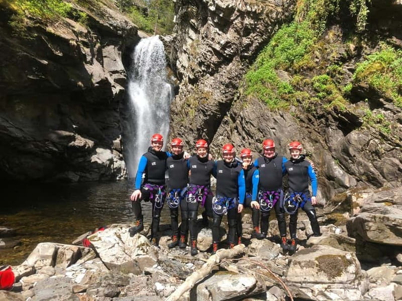 Perthshire: Discover Bruar Canyoning Experience - Getting geared up: warm wetsuits and proper technical kit